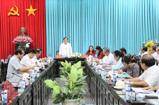 Trung ương Hội NCT Việt Nam làm việc với Tỉnh ủy Bến Tre: Sớm thống nhất mô hình tổ chức Hội NCT trong cả nước